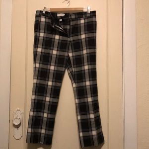 Gap Tailored Crop Plaid Pant